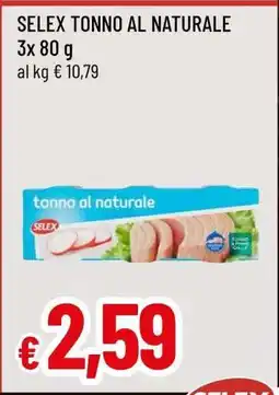 Famila SELEX tonno al naturale offerta