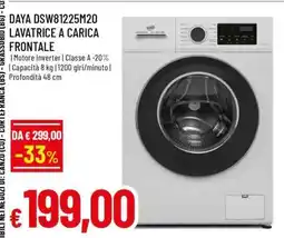 Famila DAYA DSW81225M20 LAVATRICE A CARICA FRONTALE offerta
