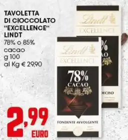 Panorama Tavoletta di cioccolato "excellence" LINDT offerta