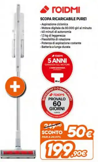 Expert ROIDMI Scopa Ricaricabile Pure1 offerta