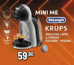 Extracoop DeLonghi KRUPS MACCHINA CAFFÈ A CAPSULE EDG155BG-KP123BK offerta