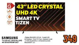 Extracoop SAMSUNG TV LED 43" CRYSTAL UHD 4K UE43U7000FUXZT offerta