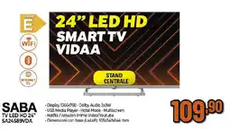 Extracoop SABA TV LED HD 24" SA24S89VDA offerta