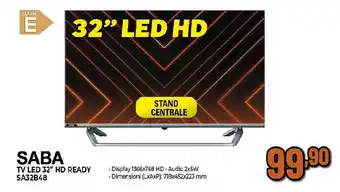 SABA TV LED 32" HD READY SA32B48