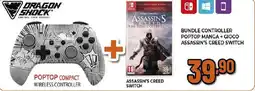 Extracoop Poptop compact wireless controller + assassin's creed switch offerta