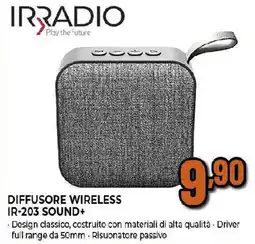 Ipercoop IRRADIO DIFFUSORE WIRELESS IR-203 SOUND+ offerta
