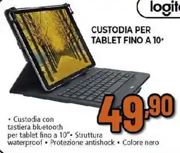 Extracoop logitech CUSTODIA PER TABLET FINO A 10" offerta