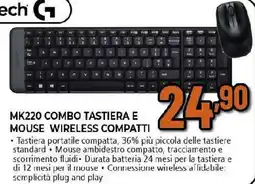 Extracoop logitech MK220 COMBO TASTIERA E MOUSE WIRELESS COMPATI offerta