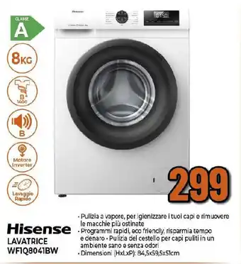 Hisense LAVATRICE WFIQ8041BW