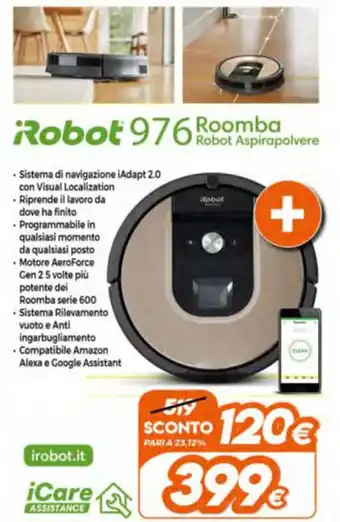 Expert Robot 976 Roomba Robot Aspirapolvere offerta