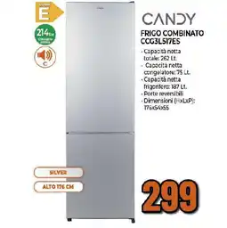 Extracoop CANDY FRIGO COMBINATO CCG3L517ES offerta