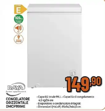 DAYA CONGELATORE ORIZZONTALE DMCP99IME