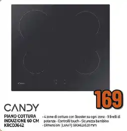 Extracoop CANDY PIANO COTTURA INDUZIONE 60 CM KRCDJ642 offerta