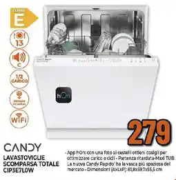 Extracoop CANDY LAVASTOVIGLIE SCOMPARSA TOTALE CIP3E7LOW offerta