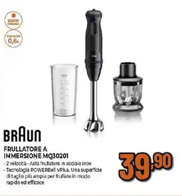 Extracoop BRAUN FRULLATORE A IMMERSIONE MQ30201 offerta