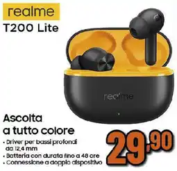 Ipercoop realme T200 Lite offerta