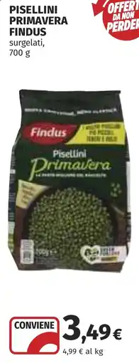 Coop Pisellini primavera FINDUS offerta