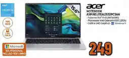 Ipercoop acer NOTEBOOK ASPIRELITEAL1532PC3AH offerta