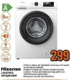 Ipercoop Hisense LAVATRICE WFIQ8041BW offerta