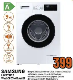 Ipercoop SAMSUNG LAVATRICE WW90FG3M05AWET offerta