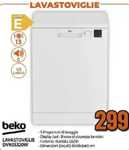 Ipercoop beko LAVASTOVIGLIE DVN05320W offerta