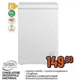 Ipercoop DAYA CONGELATORE ORIZZONTALE DMCP99IME offerta