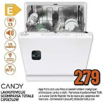 CANDY LAVASTOVIGLIE SCOMPARSA TOTALE CIP3E7LOW