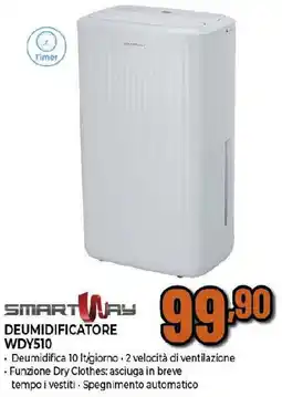 Ipercoop SMART WAY DEUMIDIFICATORE WDY510 offerta
