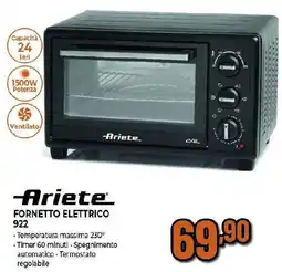 Ipercoop Ariete FORNETTO ELETTRICO 922 offerta