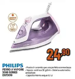 Ipercoop PHILIPS FERRO A VAPORE 3000 SERIES DST3010 offerta