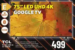 Ipercoop TCL TV LED UHD 4k 75" 75P69K offerta