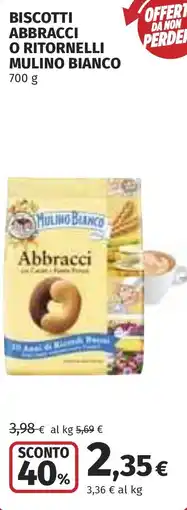 Coop Biscotti abbracci o ritornelli MULINO BIANCO offerta