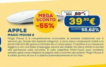 Euronics Magic mouse 2 offerta