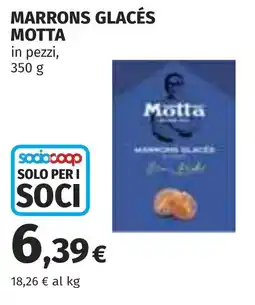 Coop Marrons glacés MOTTA offerta