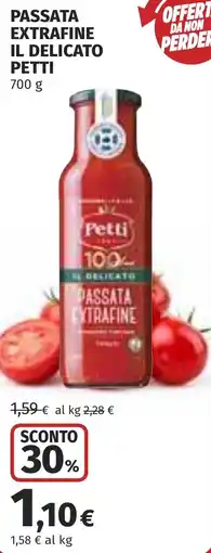 Coop Passata extrafine il delicato PETTI offerta