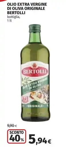 Coop Olio extra vergine di oliva originale BERTOLLI offerta