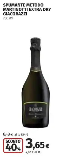 Coop Spumante metodo martinotti extra dry GIACOBAZZI offerta