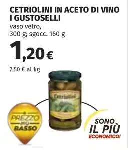 Coop Cetriolini in aceto di vino I GUSTOSELLI offerta
