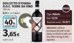 Coop Dolcetto d'ovada d.o.c. terre da vino offerta