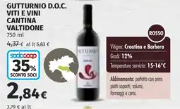 Coop Gutturnio d.o.c. viti e vini cantina valtidone offerta