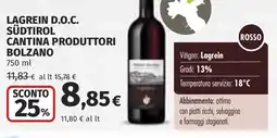 Coop Lagrein d.o.c. südtirol cantina produttori bolzano offerta