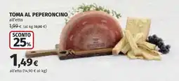 Coop Toma al peperoncino offerta