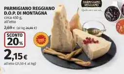 Coop Parmigiano reggiano d.o.p. di montagna offerta
