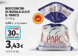 Coop Bocconcini di bufala d.o.p. IL PARCO offerta
