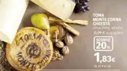 Coop Toma monte corna cheesta offerta