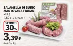 Coop Salamella di suino mantovana fiorani offerta
