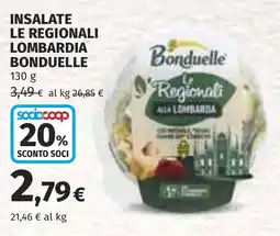 Coop Insalate le regionali lombardia BONDUELLE offerta