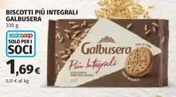 Coop Biscotti più integrali GALBUSERA offerta
