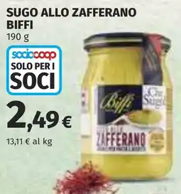 Coop Sugo allo zafferano BIFFI offerta