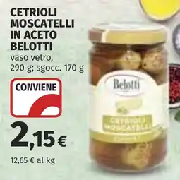 Coop Cetrioli moscatelli in aceto BELOTTI offerta